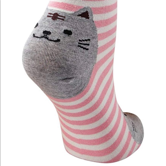 Orange Striped Cat Socks - Picture 2 of 2